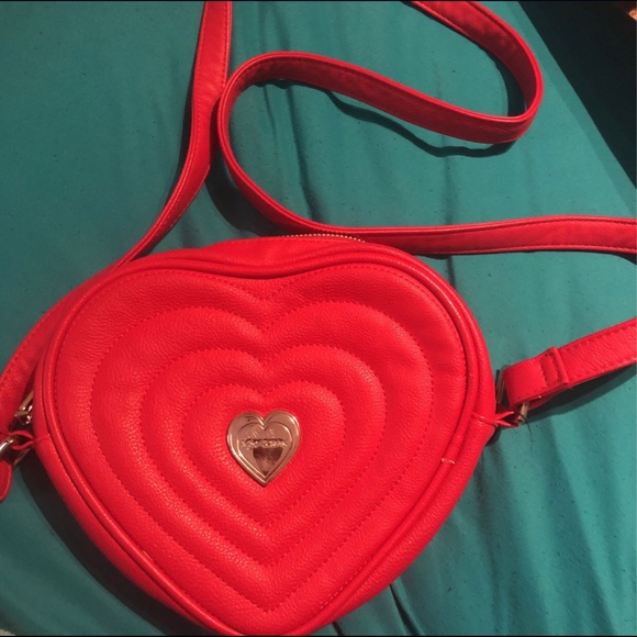 Betsey Johnson Bags Betsey Johnson Heart Shaped Cross Body Bag